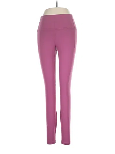 Pre-owned Under Armour Active Pants In Purple