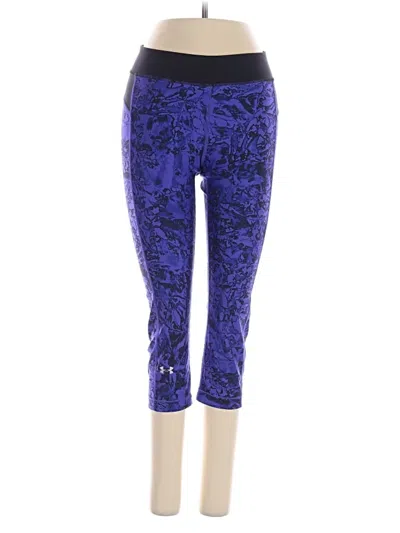 Pre-owned Under Armour Active Pants In Purple