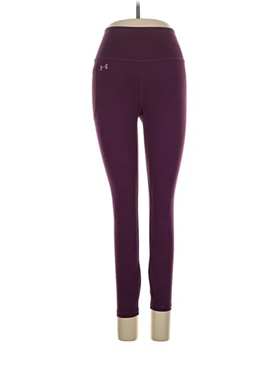 Pre-owned Under Armour Active Pants In Purple