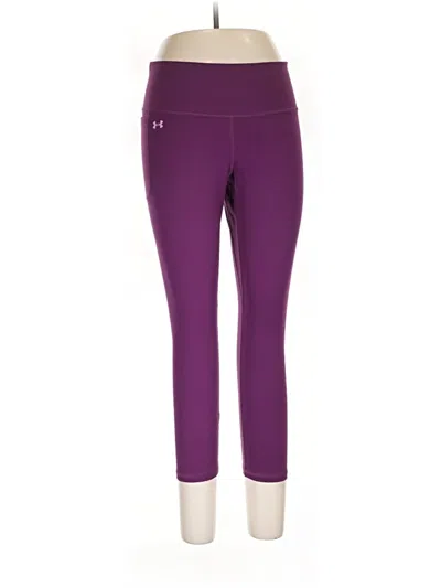 Pre-owned Under Armour Active Pants In Purple