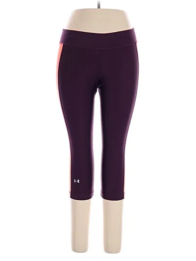 Pre-owned Under Armour Active Pants In Purple