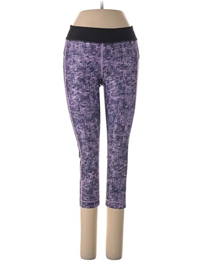 Pre-owned Under Armour Active Pants In Purple