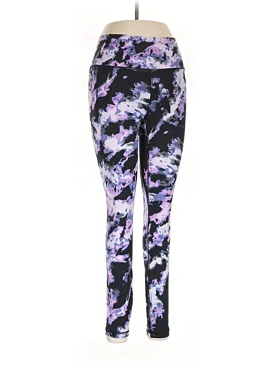 Pre-owned Under Armour Active Pants In Purple