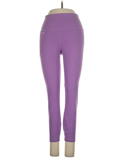 Pre-owned Under Armour Active Pants In Purple