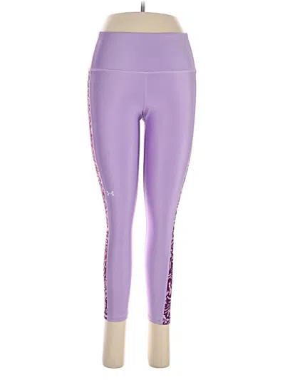 Pre-owned Under Armour Active Pants In Purple