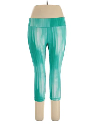 Pre-owned Under Armour Active Pants In Teal
