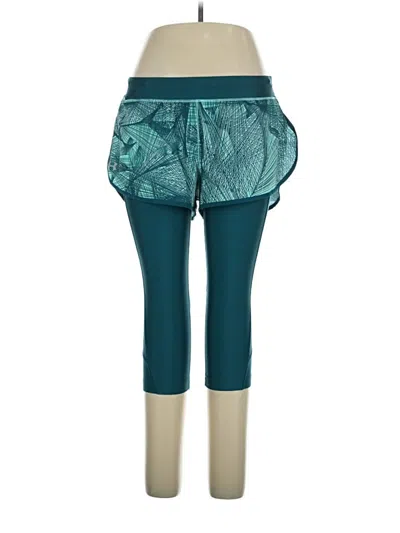 Pre-owned Under Armour Active Pants In Teal