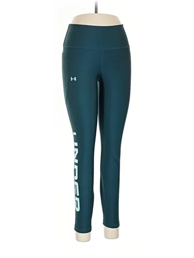 Pre-owned Under Armour Active Pants In Teal
