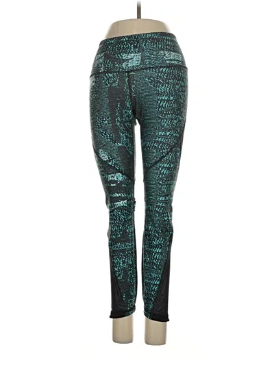 Pre-owned Under Armour Active Pants In Teal