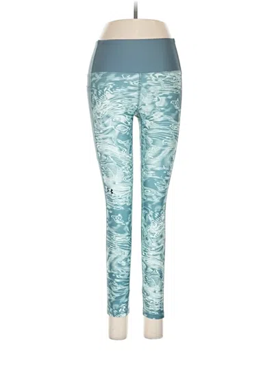 Pre-owned Under Armour Active Pants In Teal