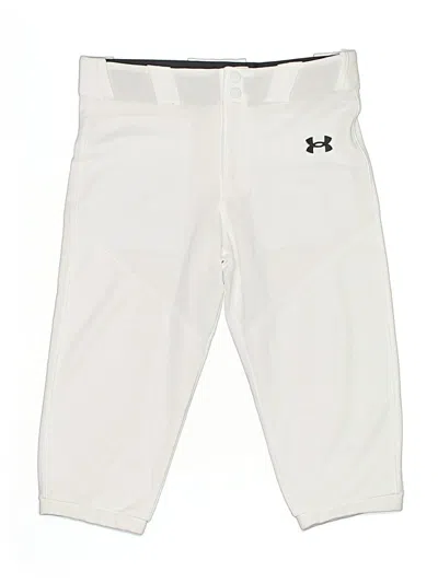 Pre-owned Under Armour Kids' Active Pants In White