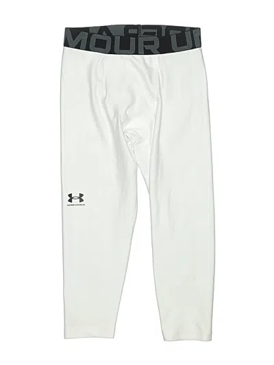 Pre-owned Under Armour Kids' Active Pants In White