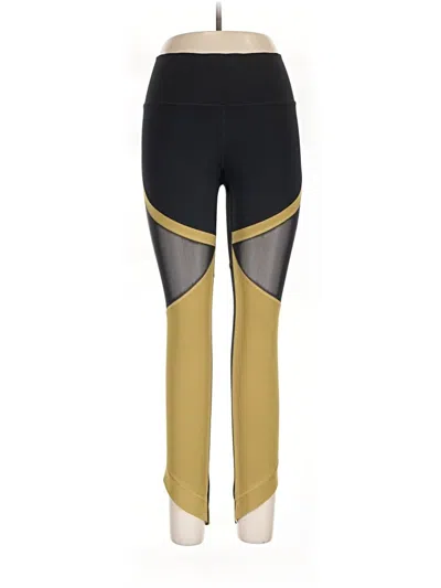 Pre-owned Under Armour Active Pants In Yellow