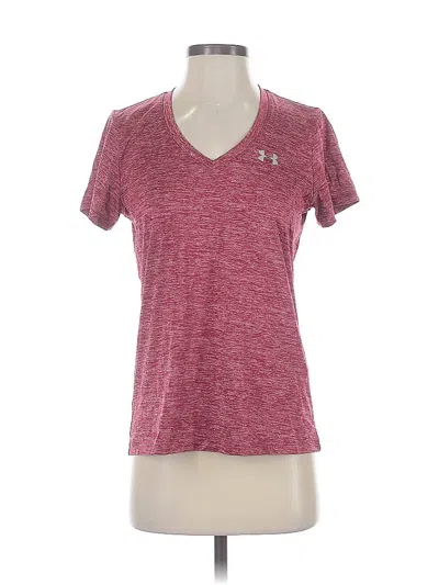 Pre-owned Under Armour Active T-shirt In Burgundy