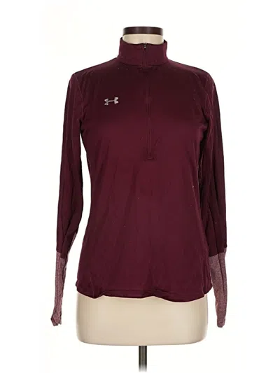 Pre-owned Under Armour Active T-shirt In Burgundy