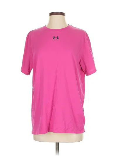 Pre-owned Under Armour Active T-shirt In Pink
