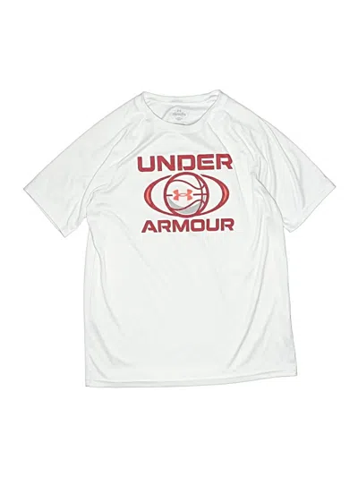 Pre-owned Under Armour Kids' Active T-shirt In White