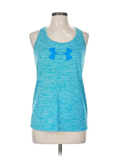 Pre-owned Under Armour Active Tank Top In Blue