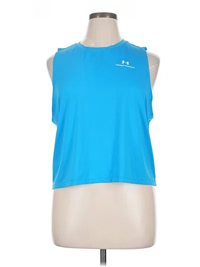 Pre-owned Under Armour Active Tank Top In Blue