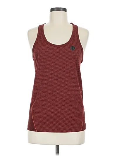 Pre-owned Under Armour Active Tank Top In Burgundy