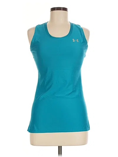 Pre-owned Under Armour Active Tank Top In Teal