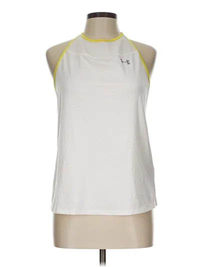 Pre-owned Under Armour Active Tank Top In White