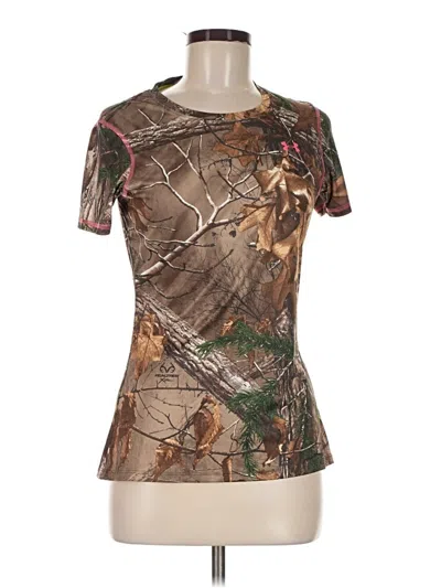 Pre-owned Under Armour Active T-shirt In Brown