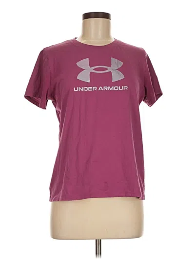 Pre-owned Under Armour Active T-shirt In Burgundy