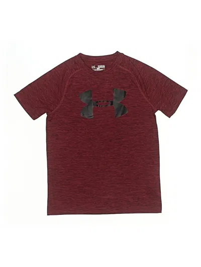 Pre-owned Under Armour Kids' Active T-shirt In Burgundy