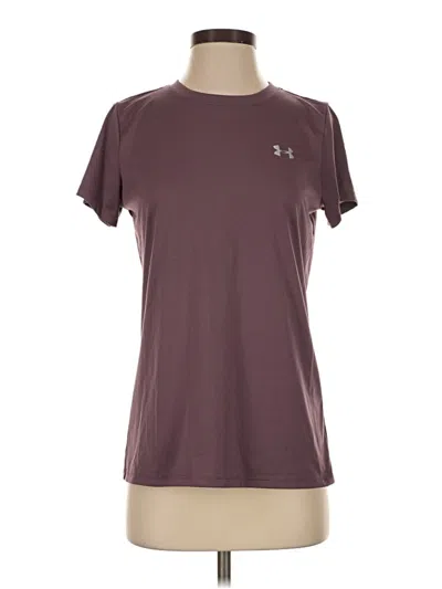Pre-owned Under Armour Active T-shirt In Burgundy