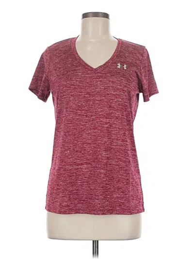 Pre-owned Under Armour Active T-shirt In Burgundy