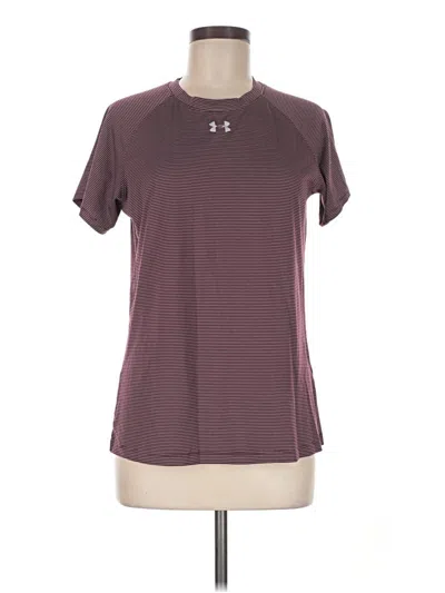 Pre-owned Under Armour Active T-shirt In Burgundy