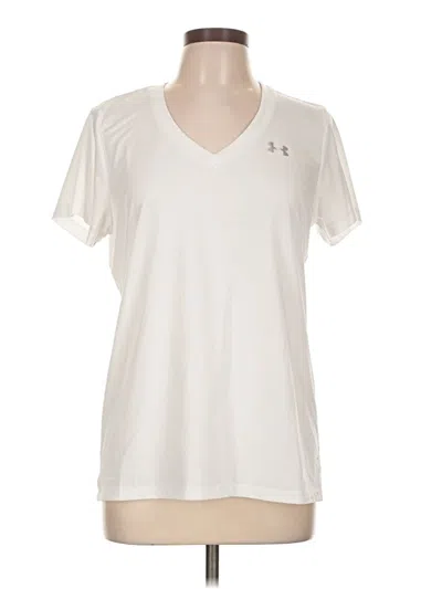 Pre-owned Under Armour Active T-shirt In Ivory