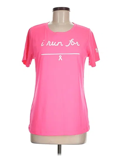 Pre-owned Under Armour Active T-shirt In Pink