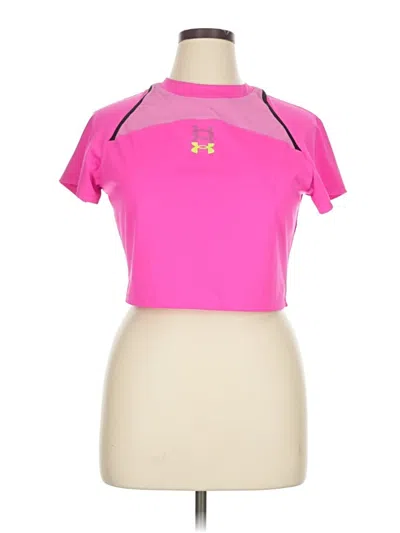 Pre-owned Under Armour Active T-shirt In Pink