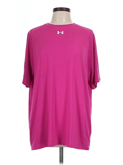 Pre-owned Under Armour Active T-shirt In Pink