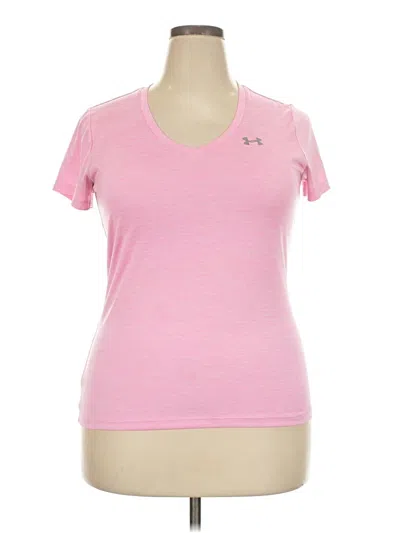 Pre-owned Under Armour Active T-shirt In Pink