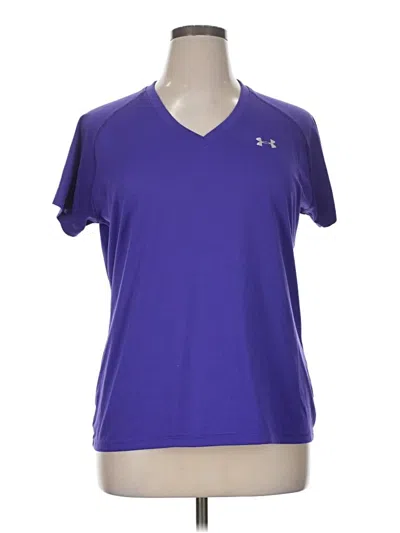 Pre-owned Under Armour Active T-shirt In Purple