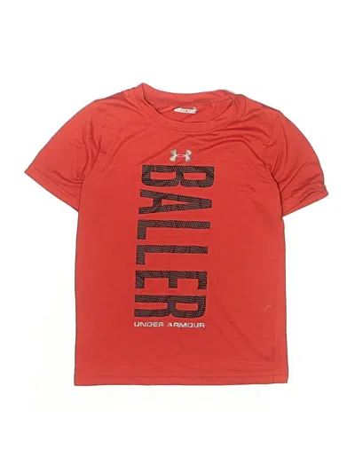 Pre-owned Under Armour Kids' Active T-shirt In Red
