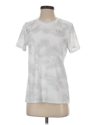 Pre-owned Under Armour Active T-shirt In Silver