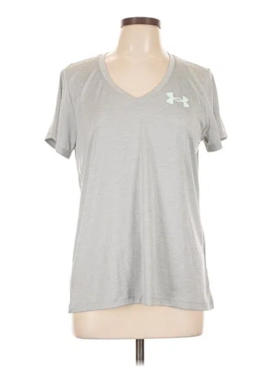 Pre-owned Under Armour Active T-shirt In Silver