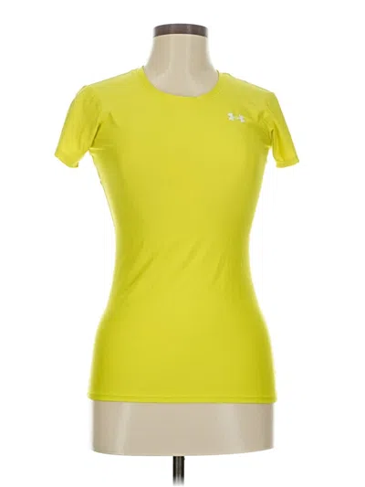 Pre-owned Under Armour Active T-shirt In Yellow