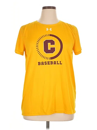 Pre-owned Under Armour Active T-shirt In Yellow