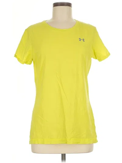 Pre-owned Under Armour Active T-shirt In Yellow
