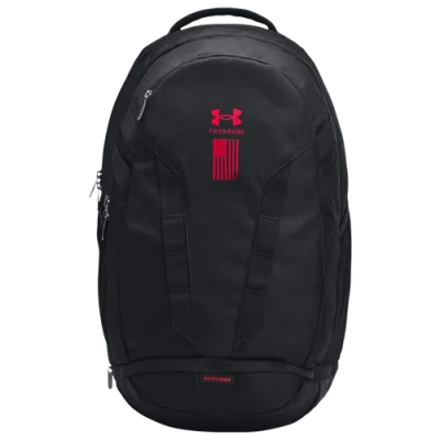 Under Armour Adult   Hustle Backpack 5.0 In Red/black/black