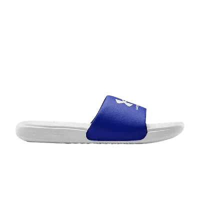 Pre-owned Under Armour Ansa Fixed Slide Gs 'halo Grey Blue' In White