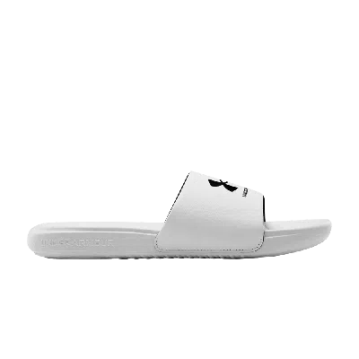 Pre-owned Under Armour Ansa Fixed Slide 'white Black'
