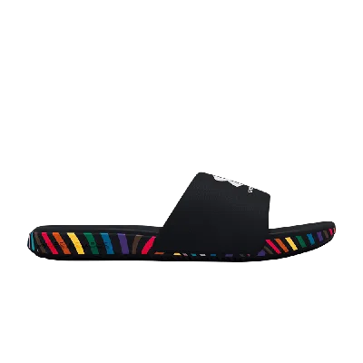Pre-owned Under Armour Ansa Slide 'pride' In Black