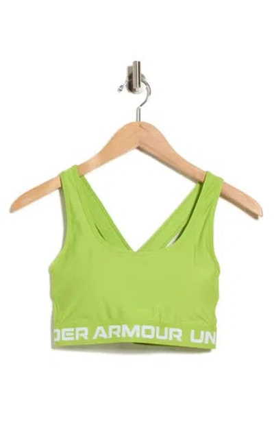 Under Armour Armour Crossback Medium Impact Sports Bra In Green
