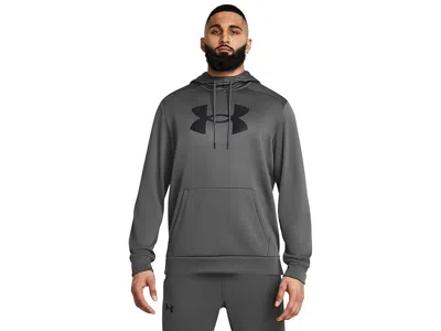 Under Armour Armour Fleece Big Logo Hoodie In Gray